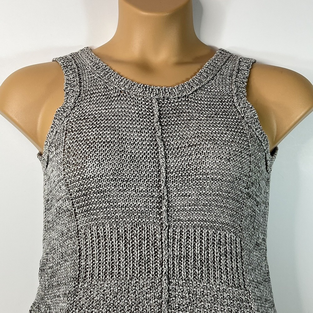 Sparrow Anthropologie Mixed Stitch Sleeveless Tunic Sweater Knit Top Womens XS - Picture 2 of 7